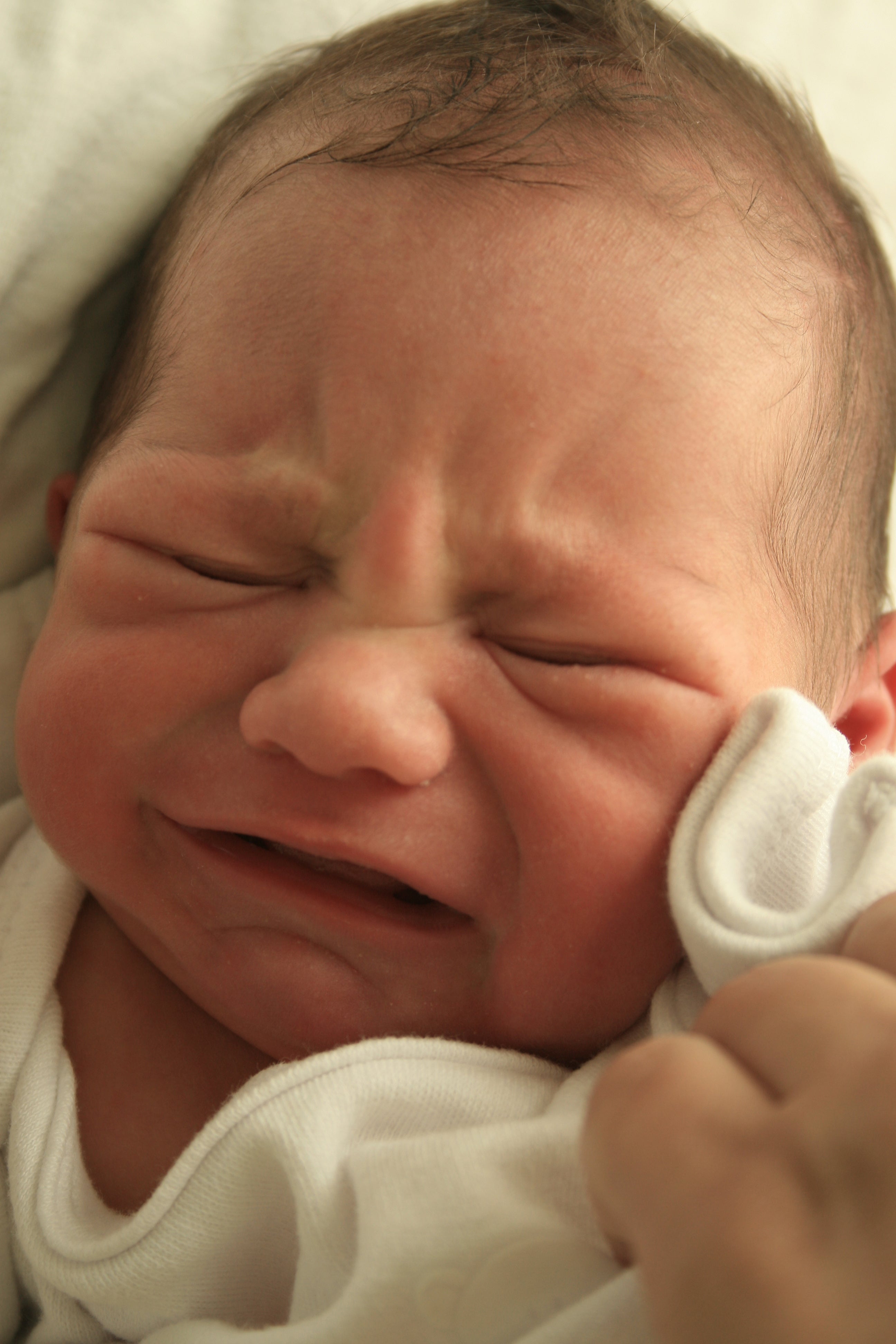 Crying newborn baby