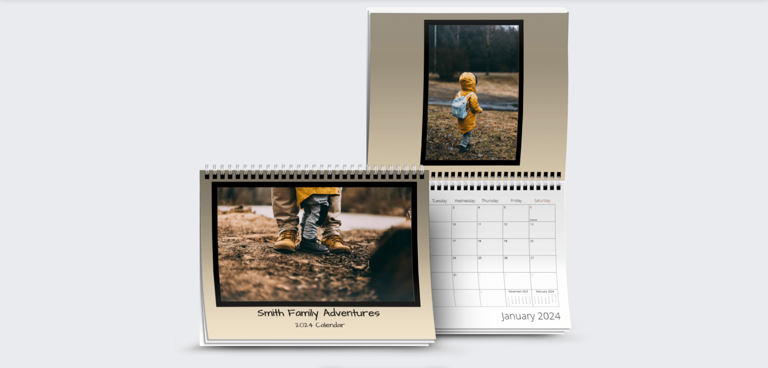 Previewing the Custom Photo Calendar Before Placing an Order