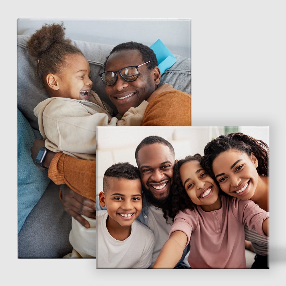 Family Photos Printed on Canvas