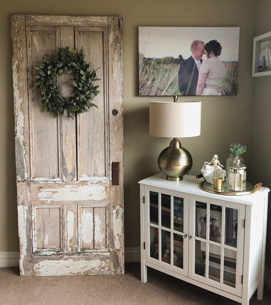 Large wedding photo print displayed on the wall by Posterjack customer.