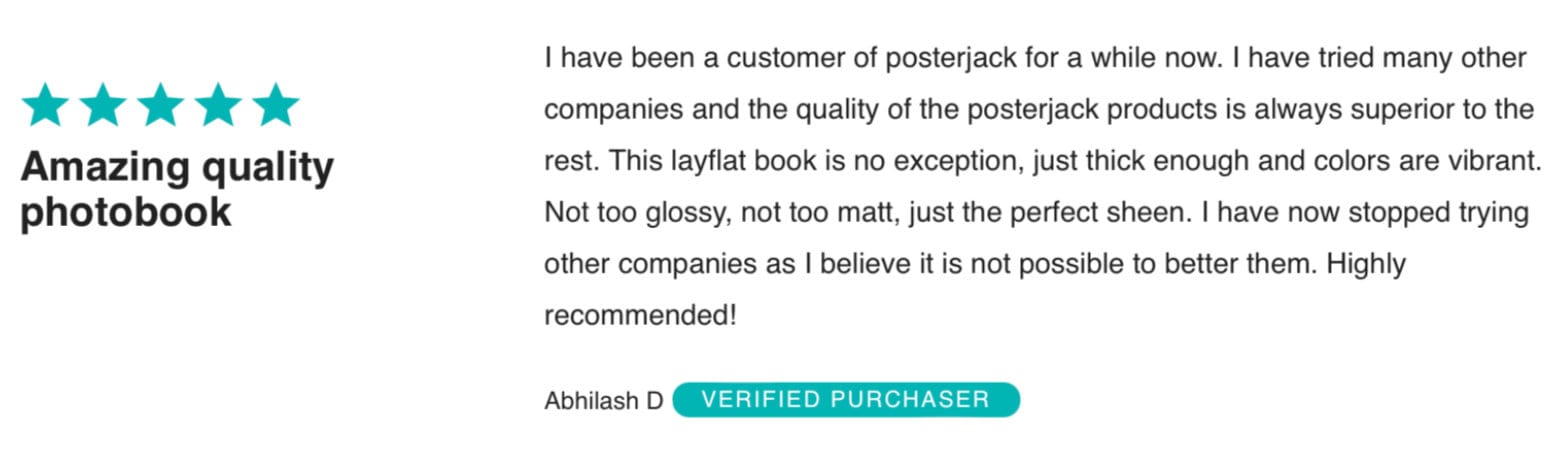 Posterjack Photo Book Customer Review