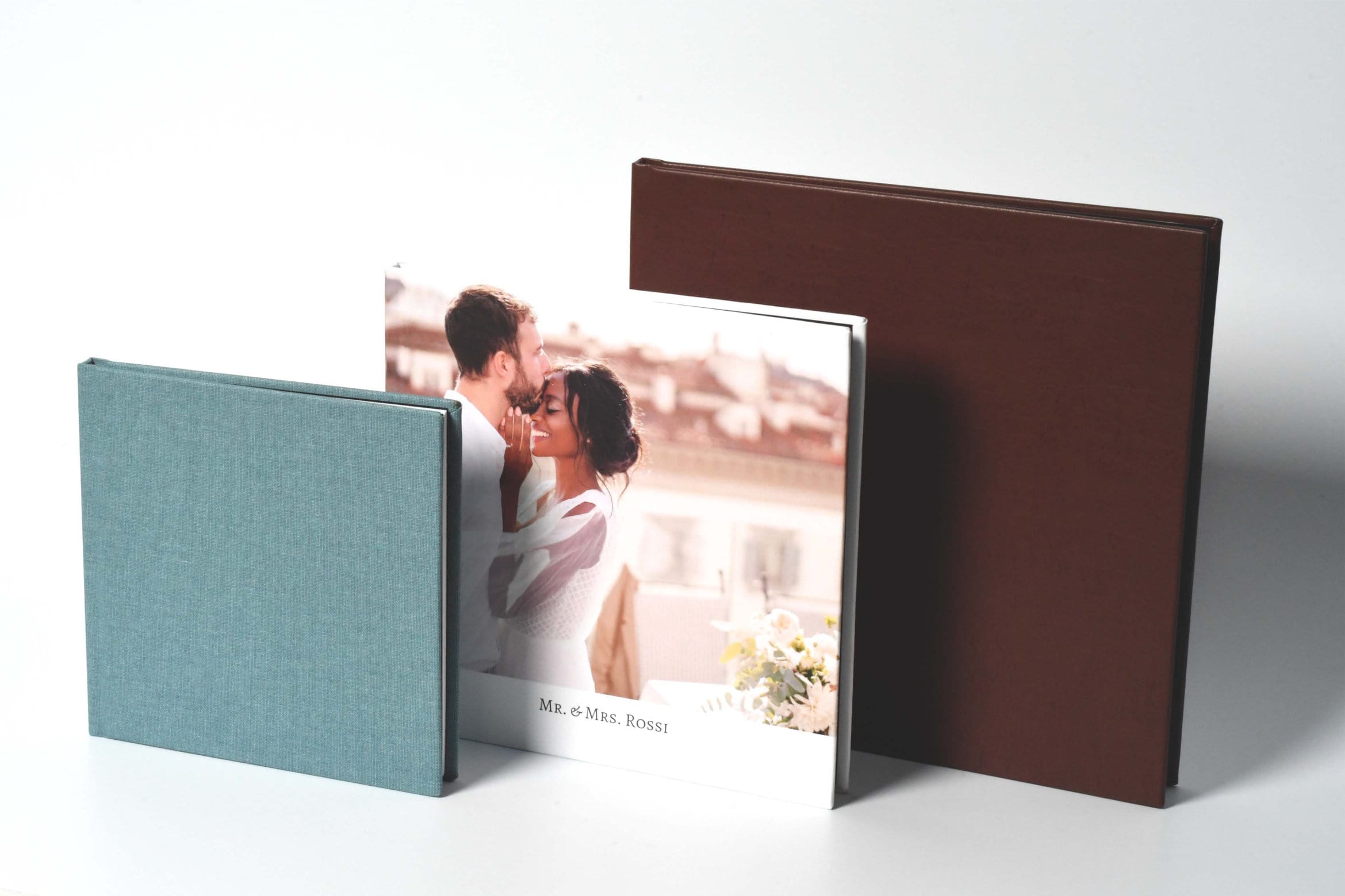 Premium Layflat Photo Books with Linen, Leather, and Photo Wrap Covers