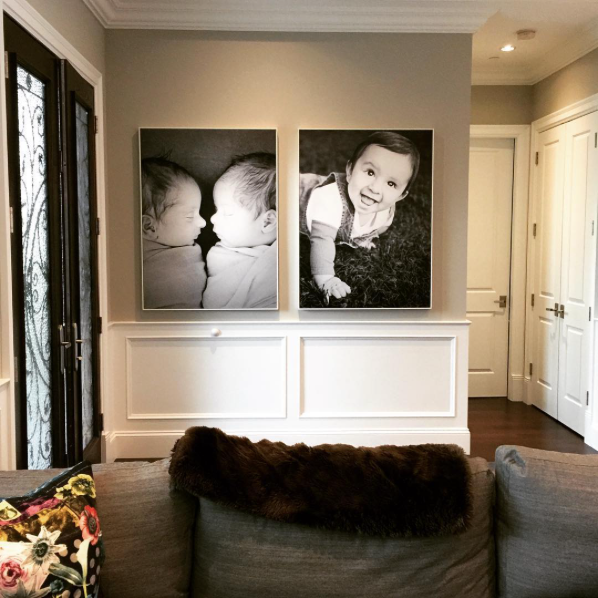 Beautiful and large Posterjack photo art prints displayed in a home
