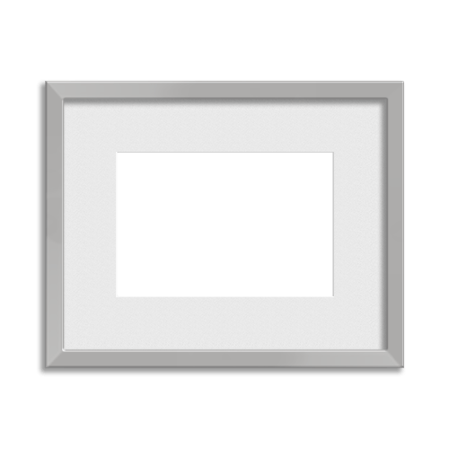 Metallic Frame // Stunning Silver – Posterjack