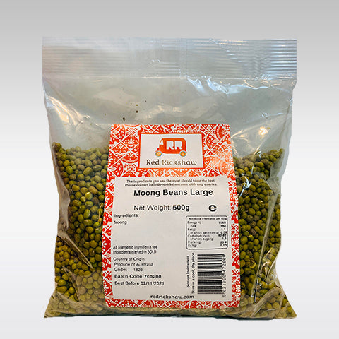 Red Rickshaw Moong Beans (Whole) - 2 Kg