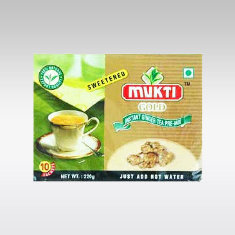 Mukti Instant Sweetened Ginger Tea Mix (10 Sachets)