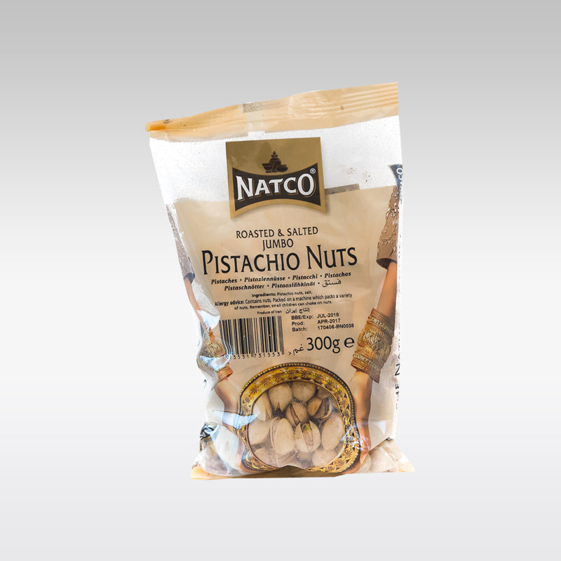 Buy Natco Roasted & Salted Jumbo Pistachio Nuts 300g for £6.09