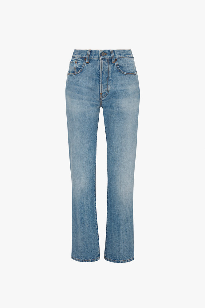 Victoria Beckham Victoria Mid-Rise Jean In Light Blue 32 product