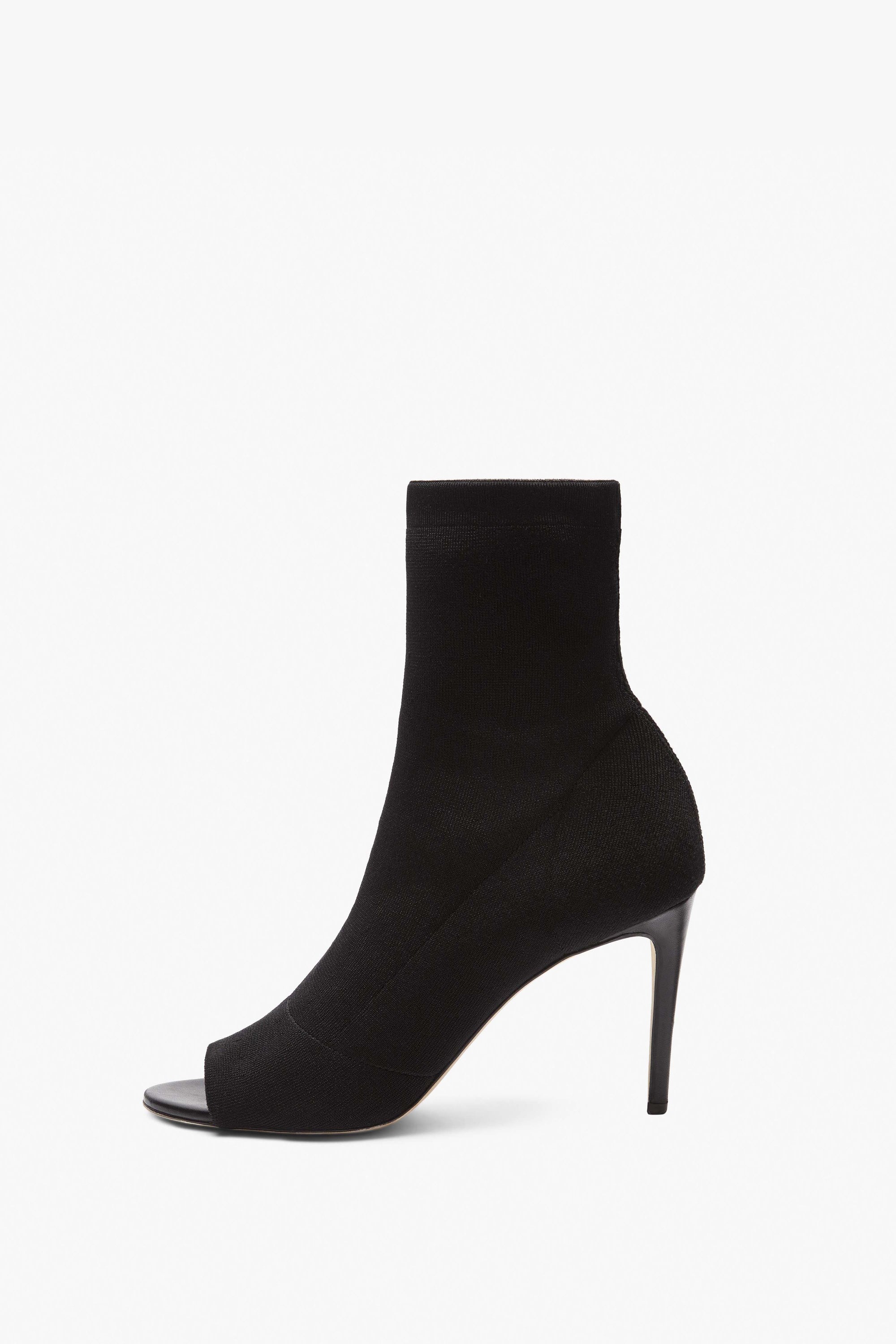 open toe ankle boots