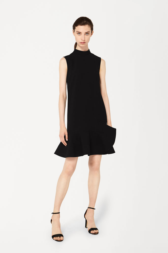 victoria beckham black mini dress