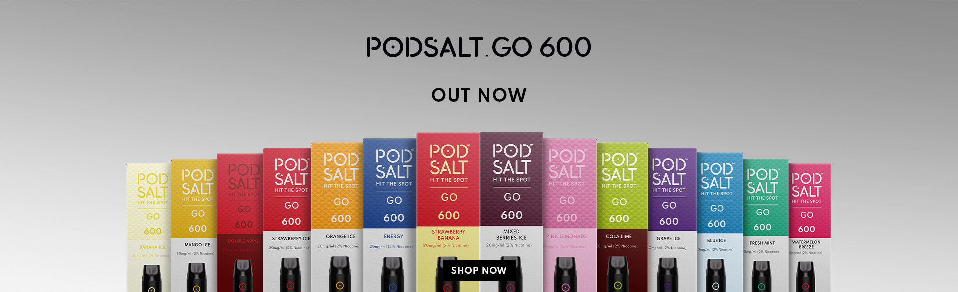 Pod Salt Go 600 Disposable vape pen flavours