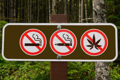 No Smoking, Vaping or CBD Sign