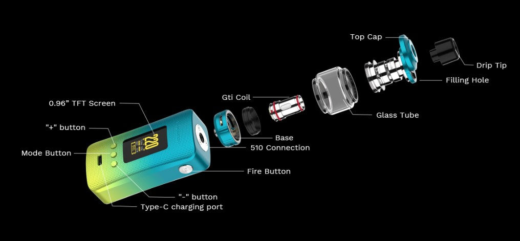 Vaporesso Gen 200 components