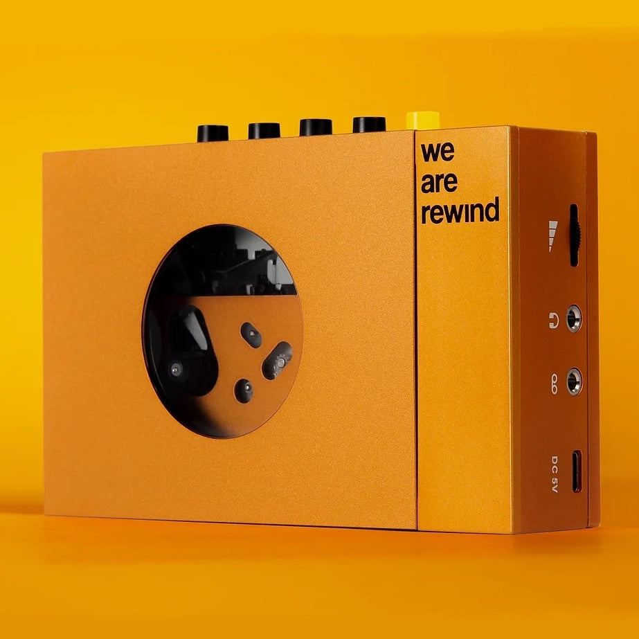 WE ARE REWIND Cassette Player Blue KURT-