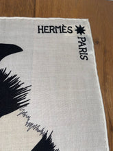 Load image into Gallery viewer, Hermes Cashmere and Silk GM Shawl “Zebra Pegasus” by Alice Shirley 140.