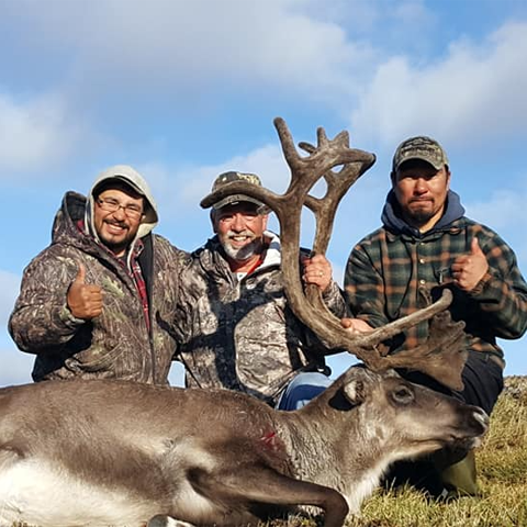 Caribou Hunt in Canada - Canadian Wilderness Outfitters - Solomon, Rod, Jerry