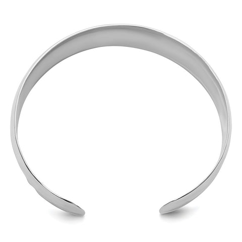 Men's sterling silver textured cuff bracelet — Rach B Jewelry