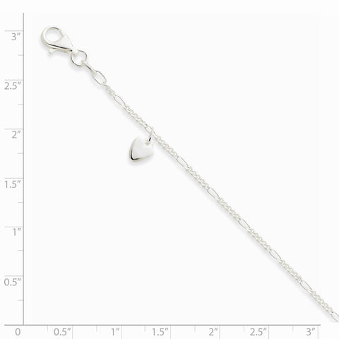 Sterling Silver Chain Beach Bracelet or Anklet with Extender