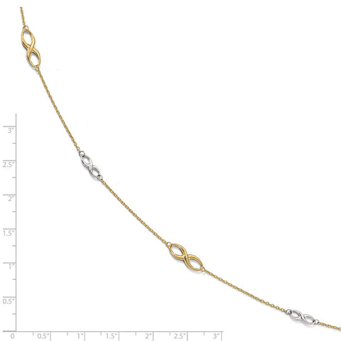 Multi-Tone Gold Anklets - The Black Bow Jewelry Company