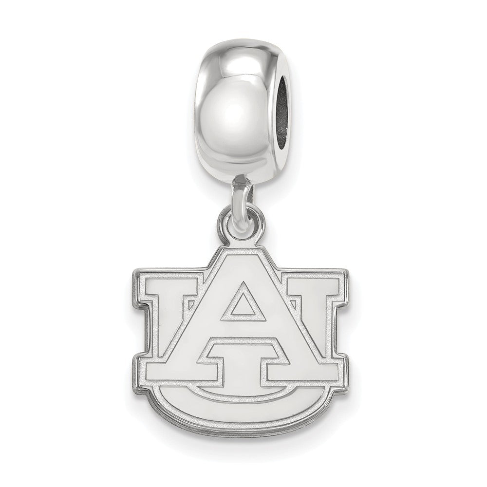 Sterling Silver Auburn University Small Dangle Bead Charm - The Black Jewelry Company