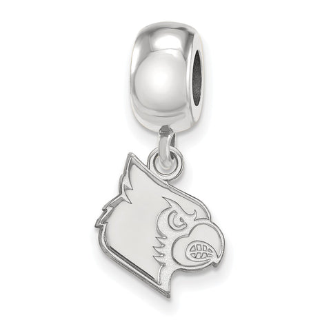 Louisville Cardinals Stainless Steel & CZ'S Red Oval Charm