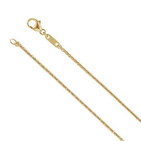 1 Ft 24 Gauge Solid Brass Rope Chain