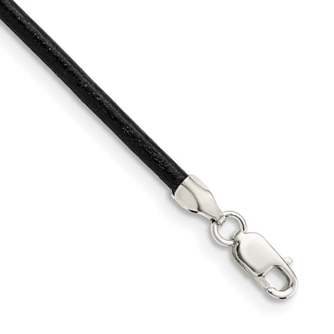 Thin Mesh Necklace with Textured Magnetic Clasp Rhodium | Rhodium Clasp / 18 Inches