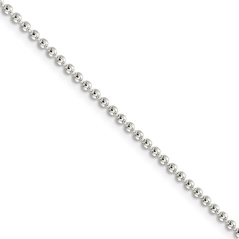 Silver Ball Chain for Necklaces - 26 inch Beaded Jewelry