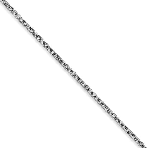 Men's 14K Gold Chain Solid White Gold Figaro Chain FIPS/14WH - ItsHot