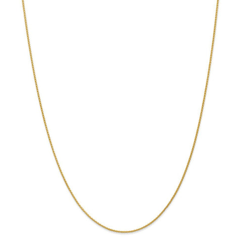 1.2mm Mariner Anchor Link Chain Necklace Real Solid 10K Yellow Gold