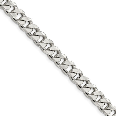 Small Silver Curb Chain 4mm Silver Necklace Slick Chain Men's