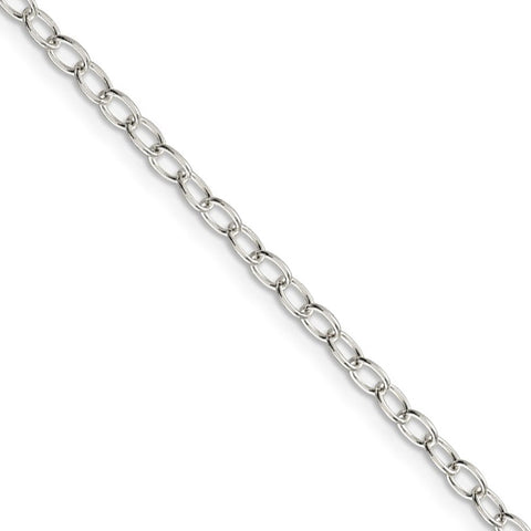 Thick Cable Chain Bracelet Sterling Silver / Large | 8-8.5