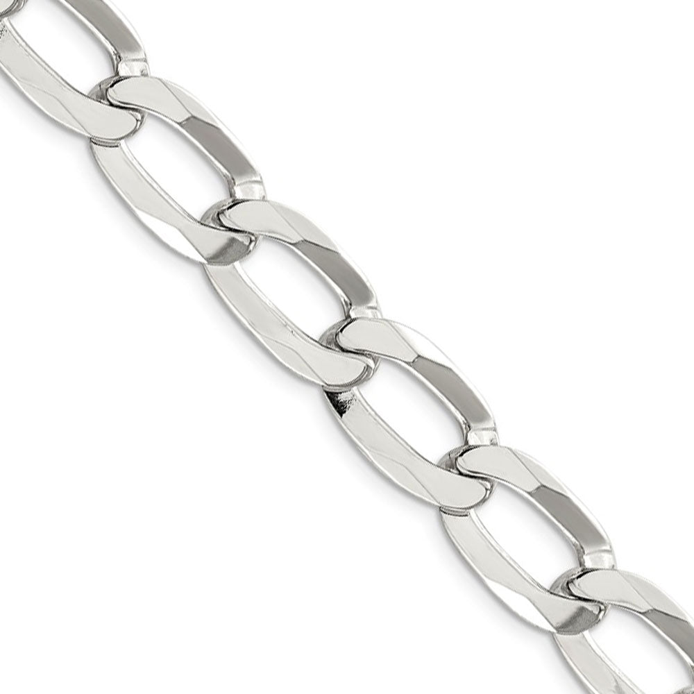 Mens 1235mm Sterling Silver Open Oval Link Chain Necklace 0065