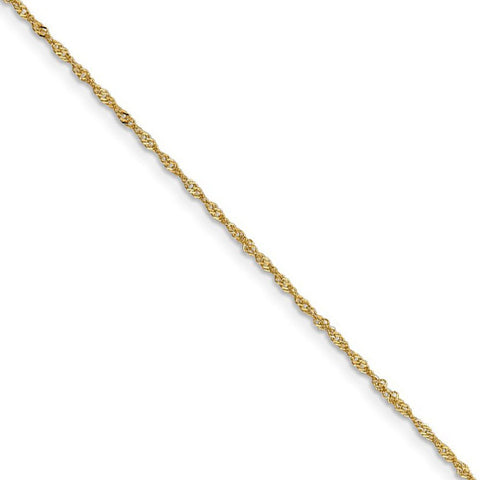 Mens 18k Gold Chain Gold Rope Chain Twist Necklace Chain -  Israel