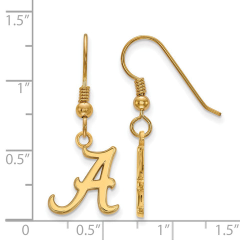 14k Gold Plated Silver Ohio State Univ. Small Dangle Earrings - The Black  Bow Jewelry Company