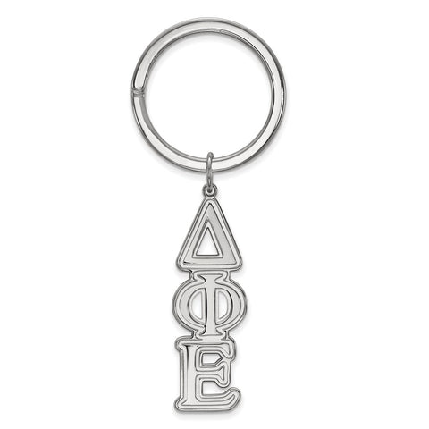 Sterling Silver U of Louisville Key Chain - The Black Bow Jewelry