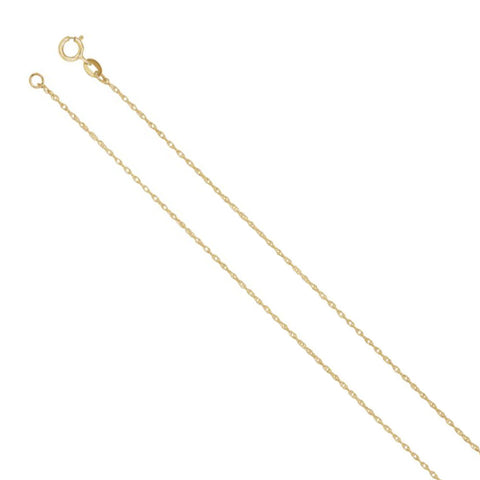 Solid 18K Yellow Gold Necklace Rope Chain 2mm 18'' inch Real 18kt Men Women Sale