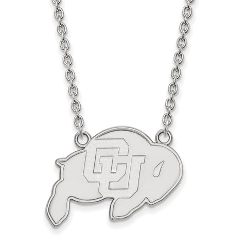 Sterling Silver U. of Louisville Football 'L' Necklace - 24 inch by The Black Bow Jewelry Co.