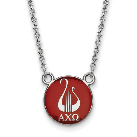 Alpha Chi Omega Black Cord Necklace