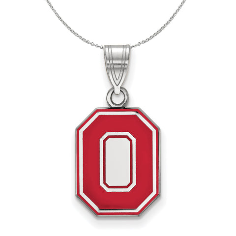  Louisville Large (3/4 Inch) Enamel Pendant (Sterling Silver) :  Clothing, Shoes & Jewelry