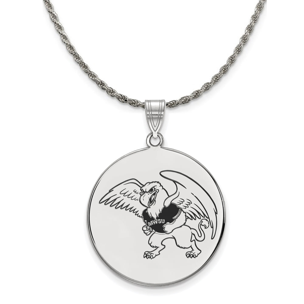 Image of Sterling Silver Missouri Western State XL Enamel Necklace