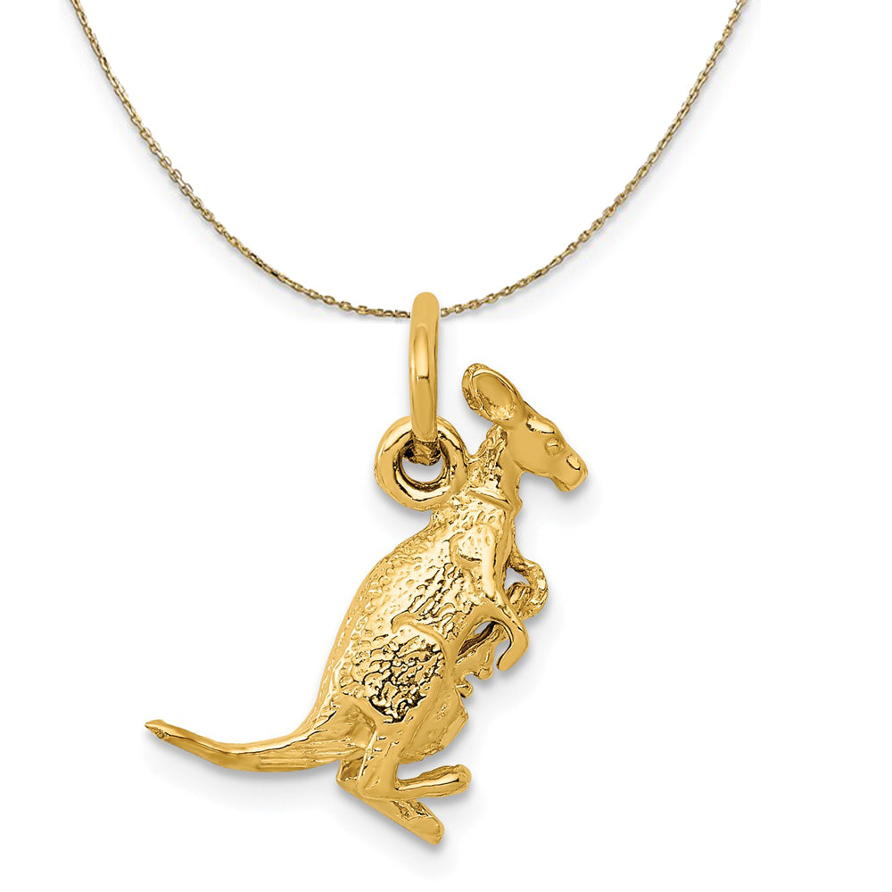 gold kangaroo pendant