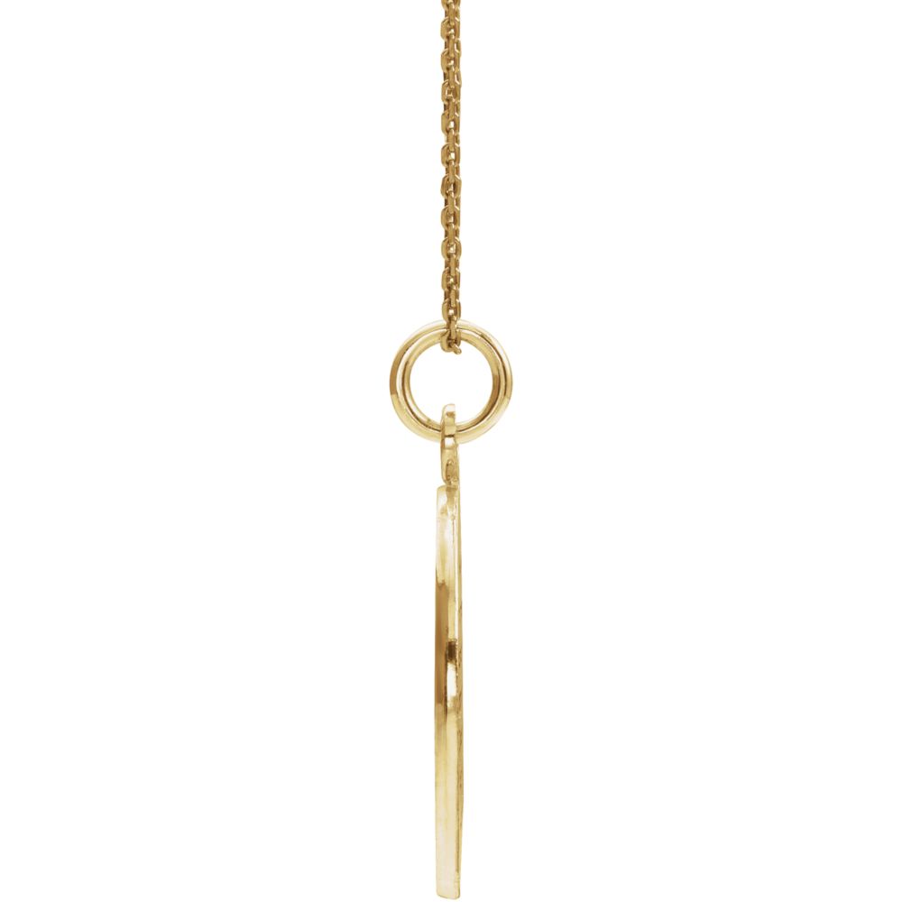 Loss of Mother Memorial Necklace in 14k Yellow Gold - The Black Bow ...