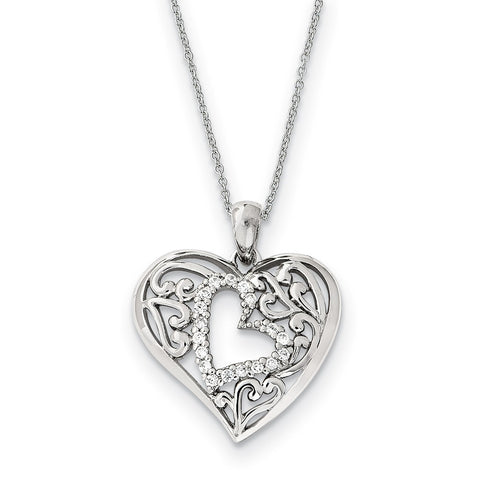  Black Bow Jewelry Solid Sterling Silver Chain Compatible with  A Louisiana State Heart Pendant Pendant - 16 Inch : Sports & Outdoors