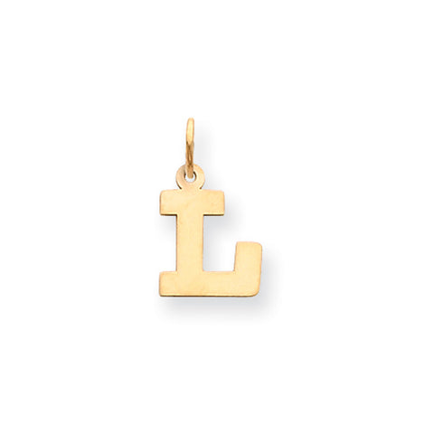 14K Yellow Gold U. of Louisville Small 'L' Necklace - 16 inch by The Black Bow Jewelry Co.
