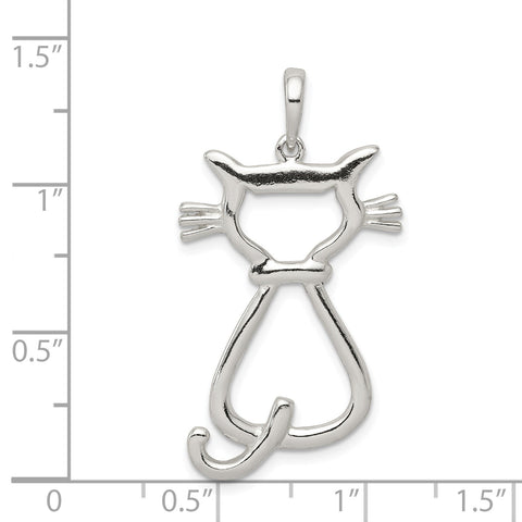 Sterling Silver U of Louisville Large Script 'L' Pendant Necklace - The  Black Bow Jewelry Company