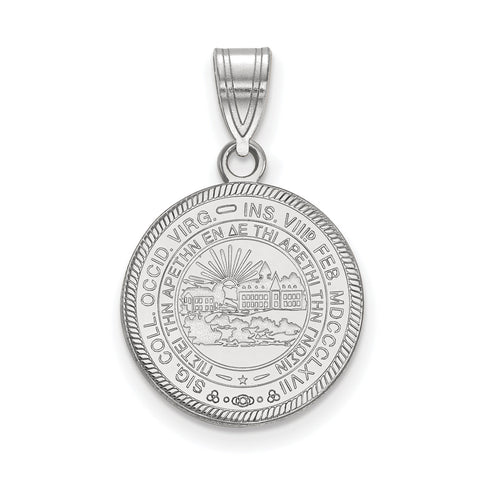 Sterling Silver U. of Louisville Medium Disc Necklace - 24 Inch