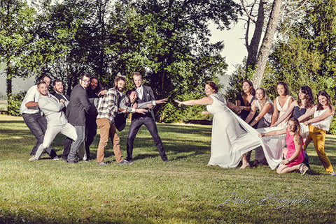 photo originale de groupe mariage