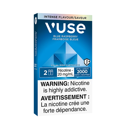 Vuse Blue Raspberry E-Liquid Vape Pods Pack with 20mg/ml Nicotine Strength image