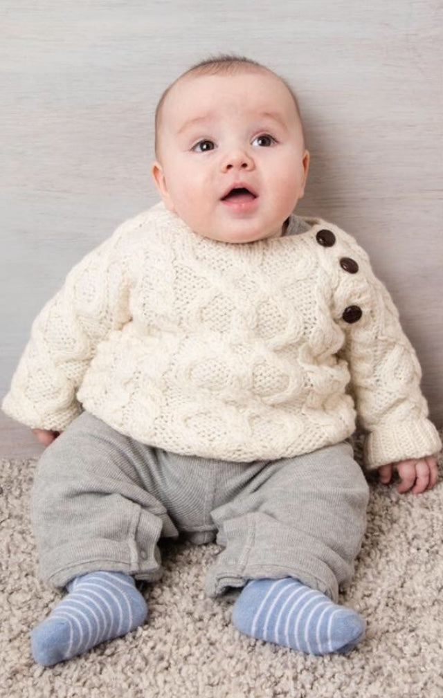 Irish Knit Babies Aran Sweater – The Tinker's Cart Irish And Celtic Gifts